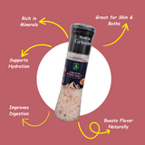 Pink Himalayan Salt Grinder | 100% Natural