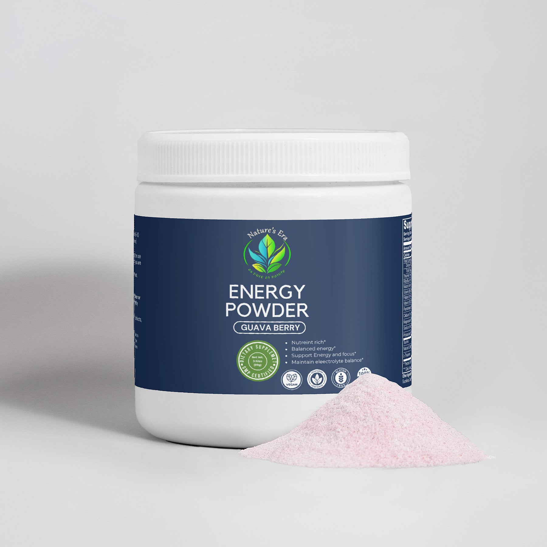 Energy Powder Guava Berry Flavor (0.22lb/99g)